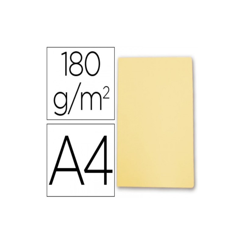 SUBCARPETA SIMPLES PASTEL 180 GRS A4 COLOR AMARILLO GIO 400040508