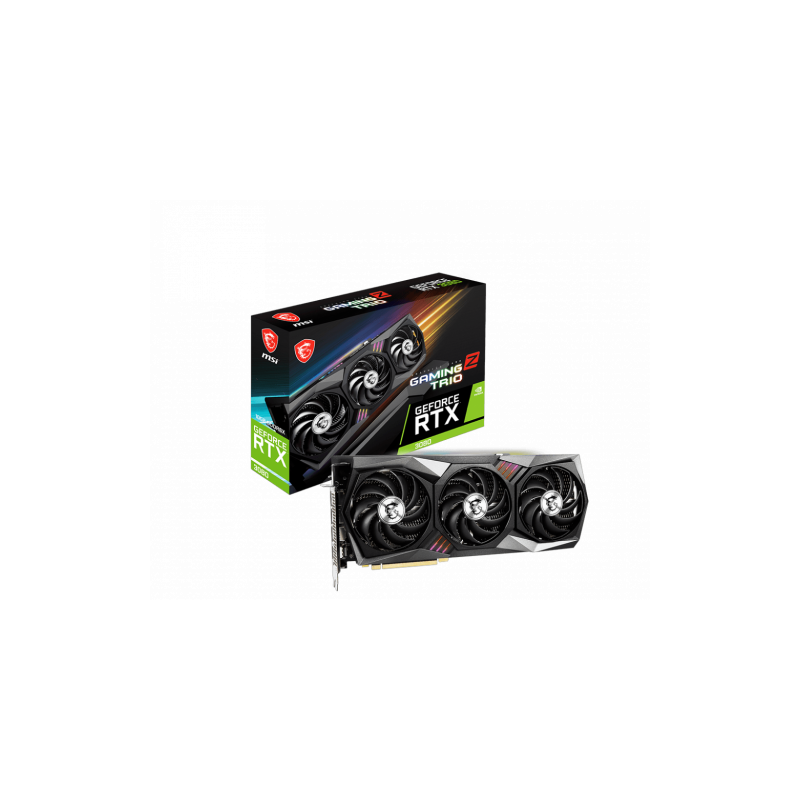 MSI RTX 3080 GAMING Z TRIO 10G LHR tarjeta gráfica NVIDIA GeForce RTX 3080 10 GB GDDR6O IA(NO VALIDO PARA MINERIA)