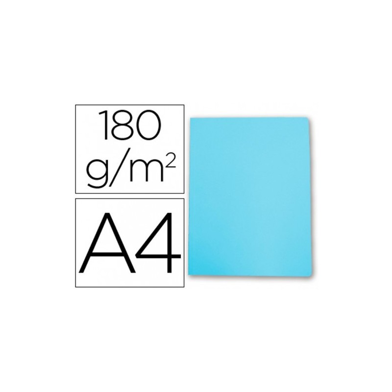 SUBCARPETA SIMPLES PASTEL 180 GRS A4 COLOR AZUL GIO 400040507