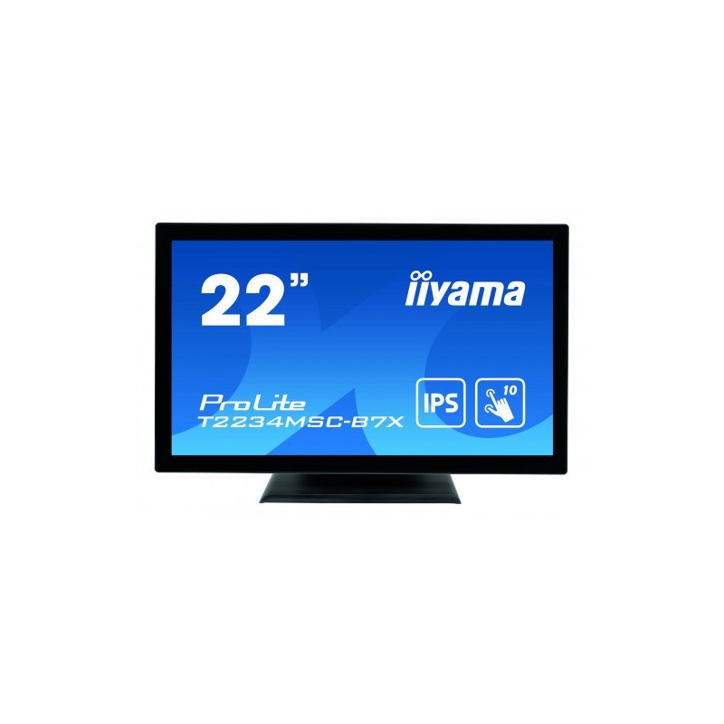 iiyama ProLite T2234MSC-B7X monitor pantalla táctil 54,6 cm (21.5") 1920 x 1080 Pixeles Multi-touch Negro