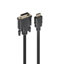 Ewent EC1351 adaptador de cable de vídeo 3 m HDMI tipo A (Estándar) DVI-D Negro
