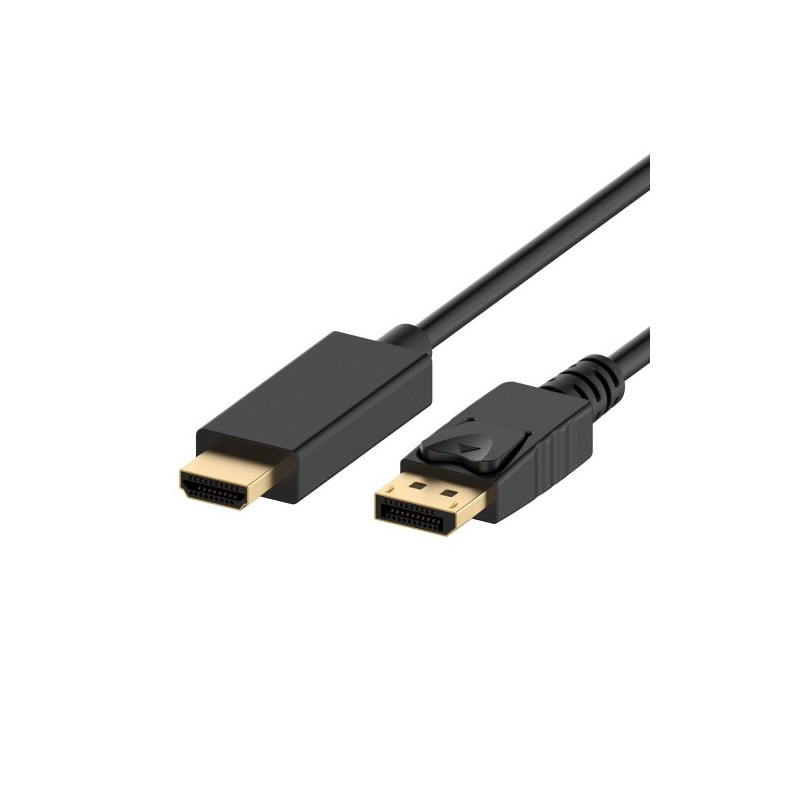 Ewent EC1430 adaptador de cable de vídeo 1 m DisplayPort HDMI tipo A (Estándar) Negro