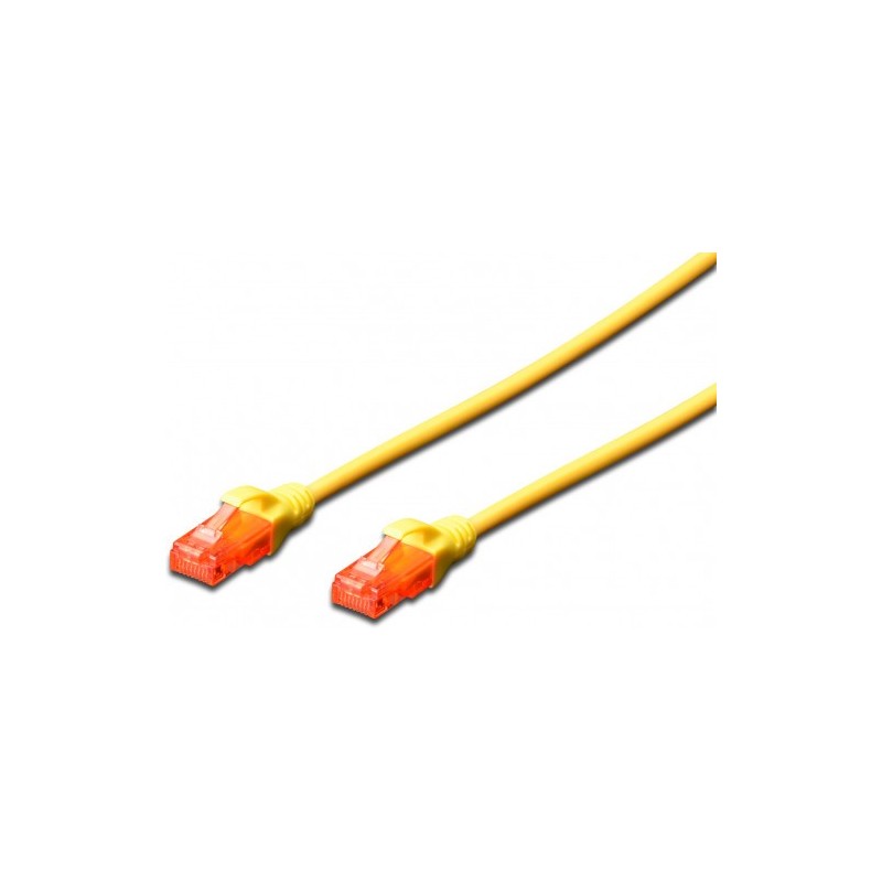 Ewent EW-6U-005 cable de red Amarillo 0,5 m Cat6 U/UTP (UTP)