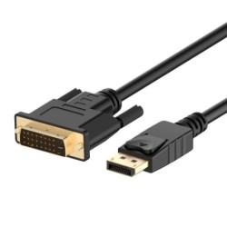 Ewent EC1442 adaptador de cable de vídeo 3 m DisplayPort DVI-D Negro