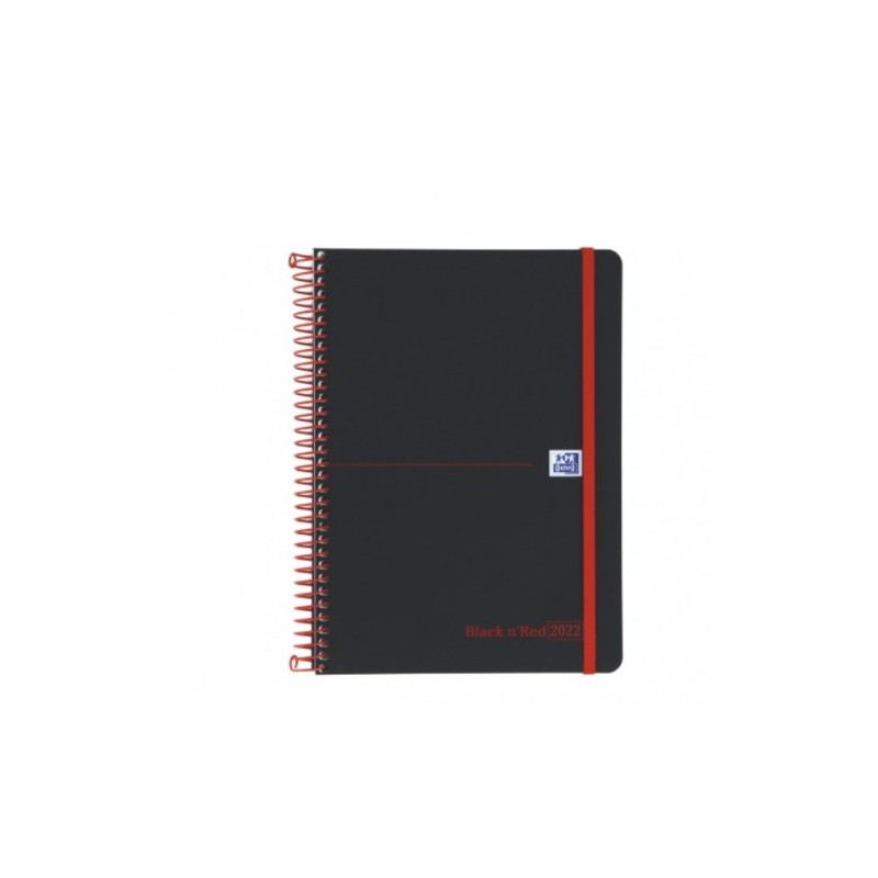 AGENDA 2022 BLACKN'RED A5 15X21CM SEMANA VISTA COLORES SURTIDOS CASTELLANO OXFORD 400154457