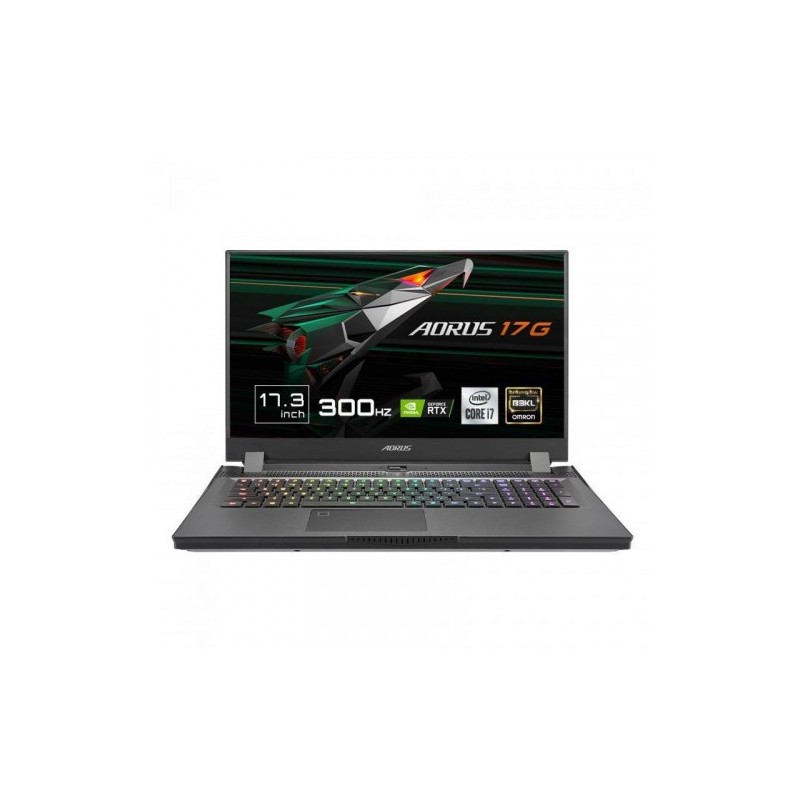 GIGABYTE PORTATIL AORUS 17G KD-72ES325SH,i7-11800H,16GB,SSD 512GB,17.3" 300Hz FHD,RTX 3060P/6GB,NO ODD,WIN 10 HOME