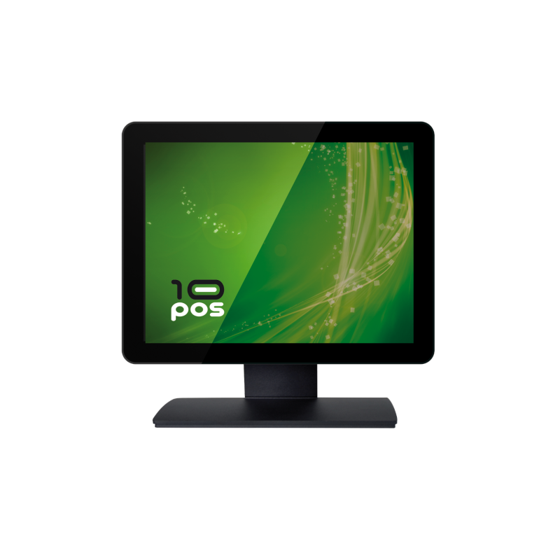 10POS TS-15FV monitor pantalla táctil 38,1 cm (15") 1024 x 768 Pixeles Multi-touch Multi-usuario Negro