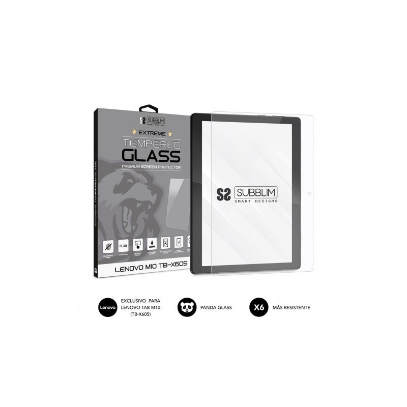 SUBBLIM Protector de Cristal Templado Extreme Tempered Glass LENOVO M10 TB-X605