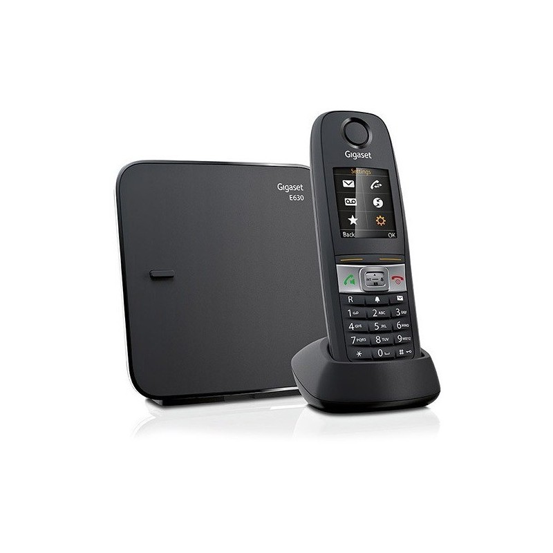 Gigaset E630 Teléfono DECT Negro Identificador de llamadas