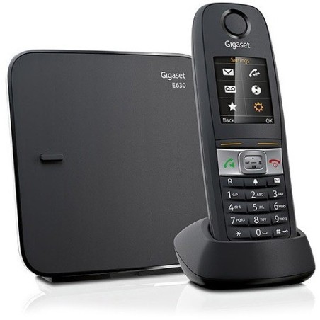 Gigaset E630 Teléfono DECT Negro Identificador de llamadas