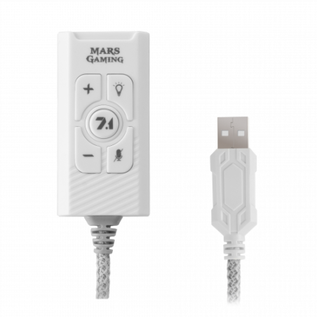 Mars Gaming MSC2W Tarjeta de Sonido Externa 7.1 USB Blanca