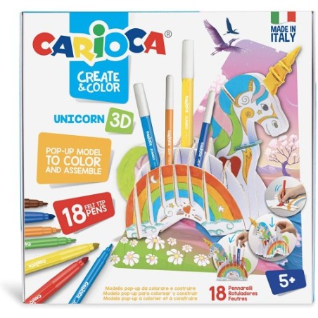 SET CREATE & COLOR UNICORN 3D CARIOCA 42986