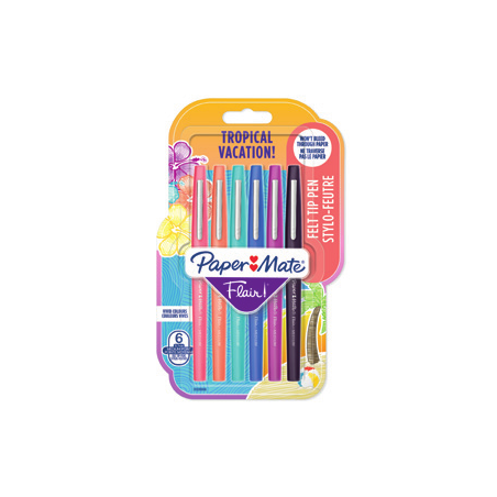 FLAIR M. TROPICAL VACATION BL6 PAPER MATE 2028906
