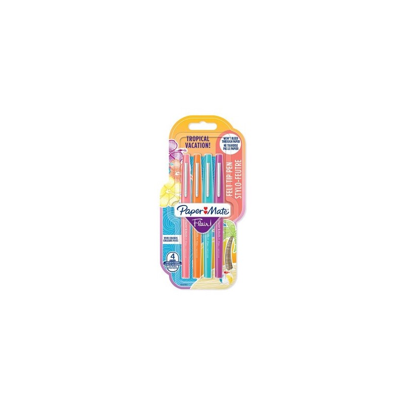 FLAIR M. TROPICAL VACATION BL4  PAPER MATE 2032363