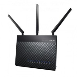 ASUS DSL-AC68U router inalámbrico Doble banda (2,4 GHz / 5 GHz) Gigabit Ethernet 3G Negro