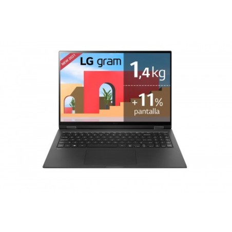 LG CONVERTIBLE 2IN1 TACTILE 16IN I 16GB 512GB SSD WIN HOME + BLACK