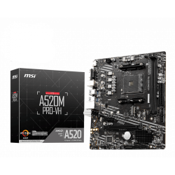 MSI A520M PRO-VH AMD A520 Zócalo AM4 micro ATX