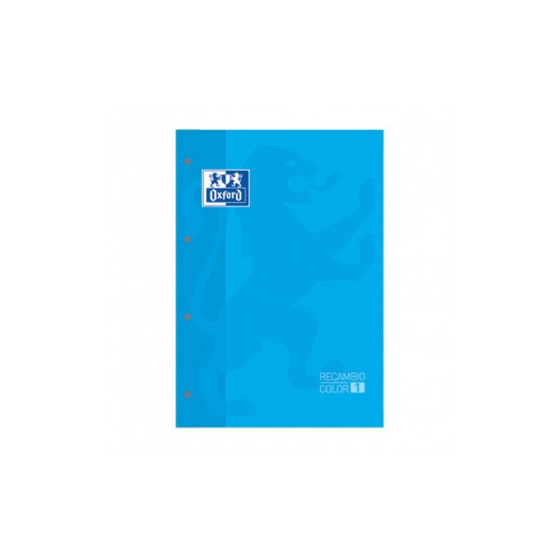BLOC ENCOLADO COLOR 1 TAPA BLANDA A4+ 80 HOJAS 5X5 COLOR TURQUESA OXFORD 400123679