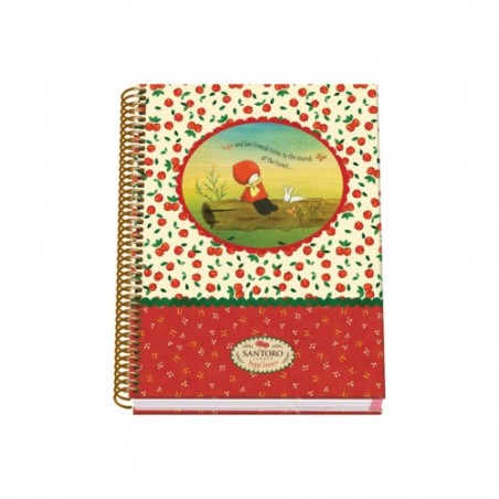 CUADERNO ESPIRAL A5 TAPA DURA 100 HOJAS POPPI LOVES - CATCH