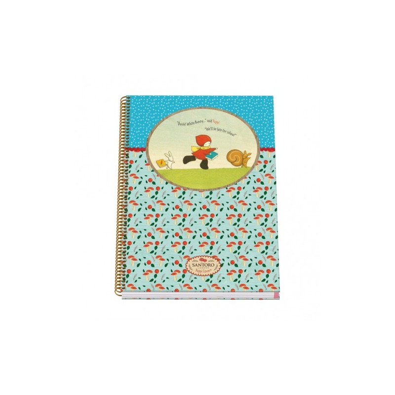 CUADERNO ESPIRAL A4 TAPA DURA 100 HOJAS POPPI LOVES - CATCH