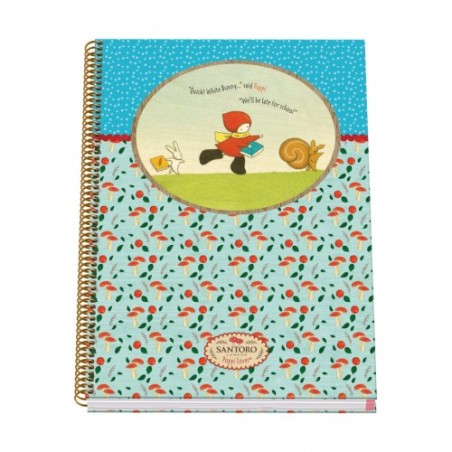 CUADERNO ESPIRAL A4 TAPA DURA 100 HOJAS POPPI LOVES - CATCH