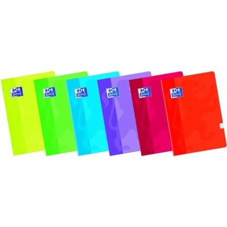 LIBRETA GRAPADA TAPA BLANDA A4 48 HOJAS 4X4 COLORES SURTIDOS OXFORD 100101228
