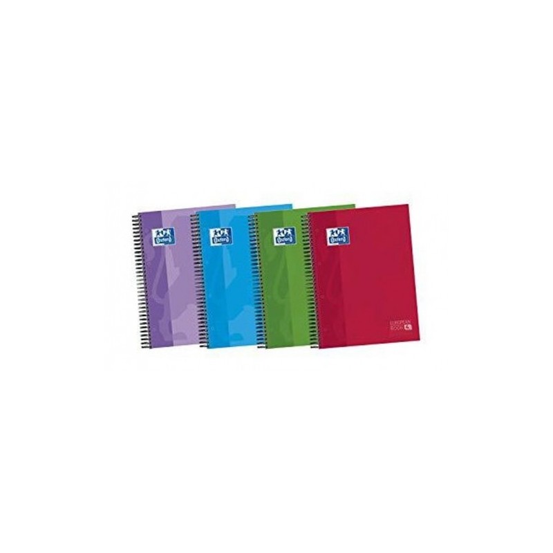 CUADERNO EUROPEANBOOK 4 TAPA EXTRADURA A4+ 120 HOJAS 5X5 COLORES SURTIDOS CON SEPARADORES-50% HOJAS GRATIS OXFORD 400027275