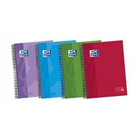 CUADERNO EUROPEANBOOK 4 TAPA EXTRADURA A4+ 120 HOJAS 5X5 COLORES SURTIDOS CON SEPARADORES-50% HOJAS GRATIS OXFORD 400027275