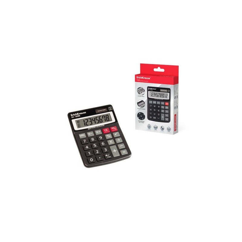 ErichKrause DC-308N calculadora Escritorio Calculadora básica Negro