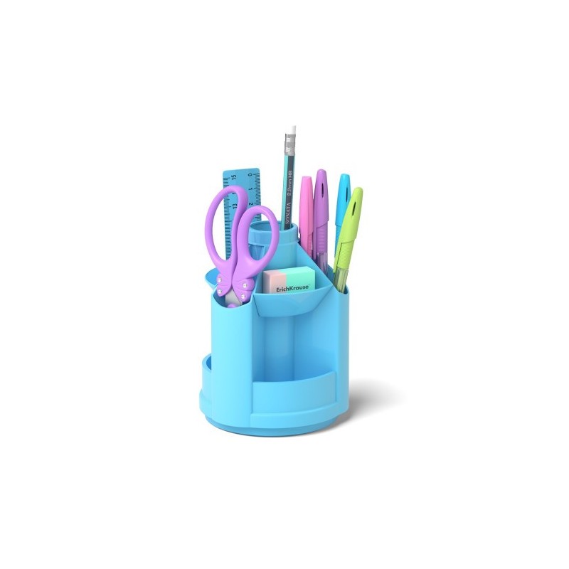 ErichKrause Mini Desk porta lápices Plástico Azul