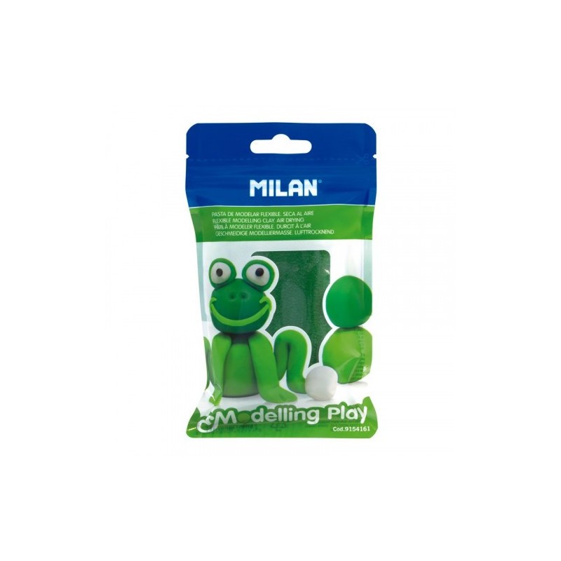PASTA DE MODELAR MODELLING PLAY SECA AL AIRE, VERDE NUEVO MILAN 9154161