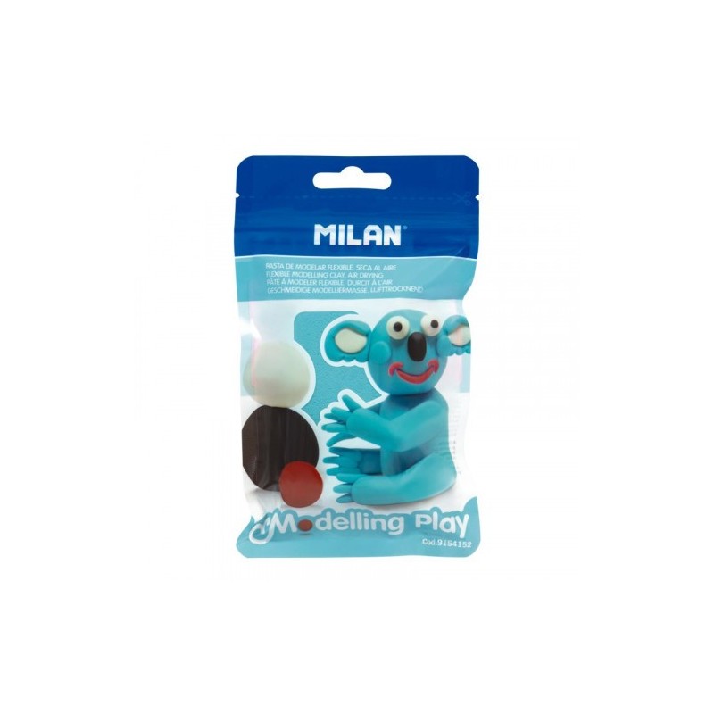 PASTA DE MODELAR MODELLING PLAY SECA AL AIRE, AZUL CLARO NUEVO MILAN 9154152