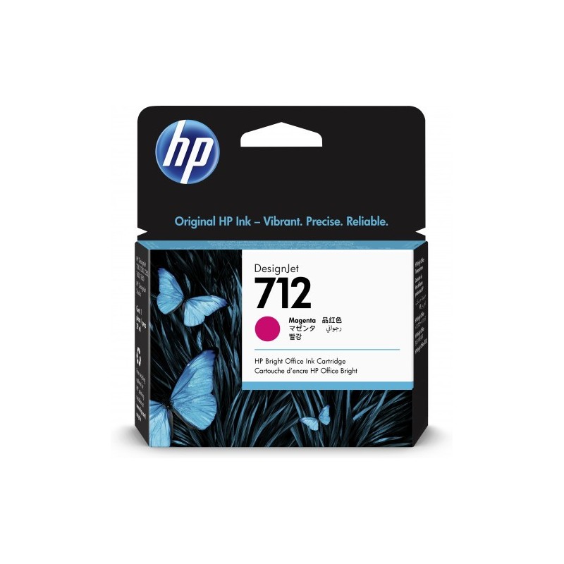 CARTUCHO GRAN FORMATO TINTA HP 712 MAGENTA (3ED68A)