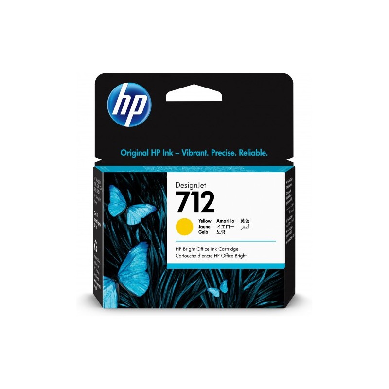 HP7122 CARTUCHO GRAN FORMATO TINTA HP 712 AMARILLO (3ED69A)