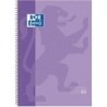 CUADERNO EUROPEANBOOK 1 TAPA EXTRADURA A4+ 80 HOJAS 5X5 COLOR MALVA OXFORD 100430201