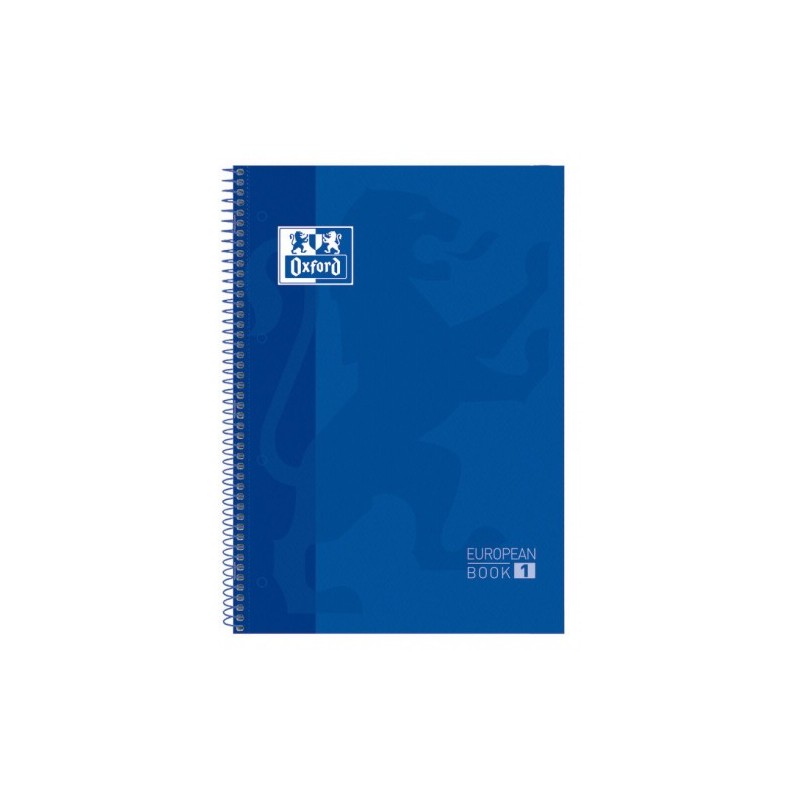 CUADERNO EUROPEANBOOK 1 TAPA EXTRADURA A4+ 80 HOJAS 5X5 COLOR AZUL OSCURO OXFORD 100430197