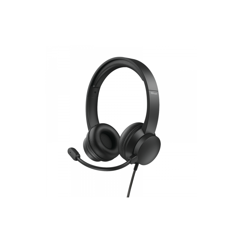 Trust HS-200 Auriculares Diadema Conector de 3,5 mm USB tipo A Negro