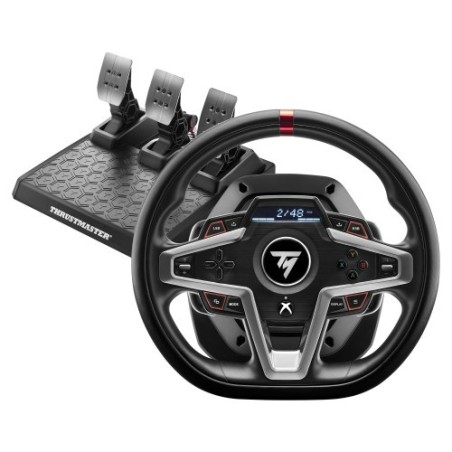 Thrustmaster 4460182 mando y volante Negro USB Volante + Pedales Analógico/Digital PC, Xbox One, Xbox One S, Xbox One X, Xbox Series S, Xbox Series X