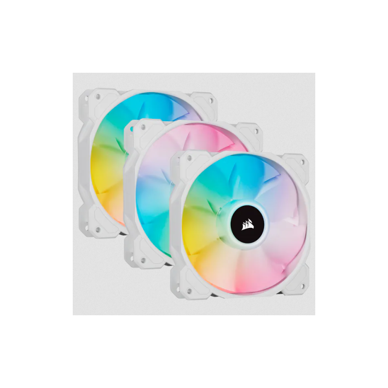 Corsair SP120 RGB ELITE Carcasa del ordenador Ventilador 12 cm Blanco 3 pieza(s)
