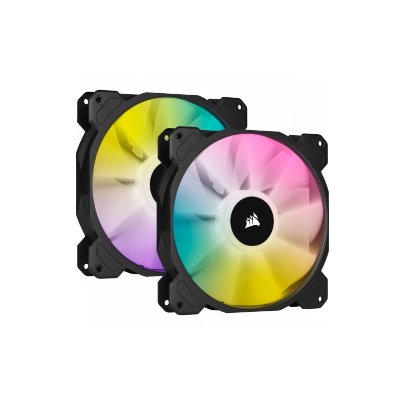 VENTILADOR CAJA CORSAIR SP SERIES SP140 RGB ELITE 140MM CON AIRGUIDE DUAL PACK CON LIGHTING NODE CORE CO-9050111-WW