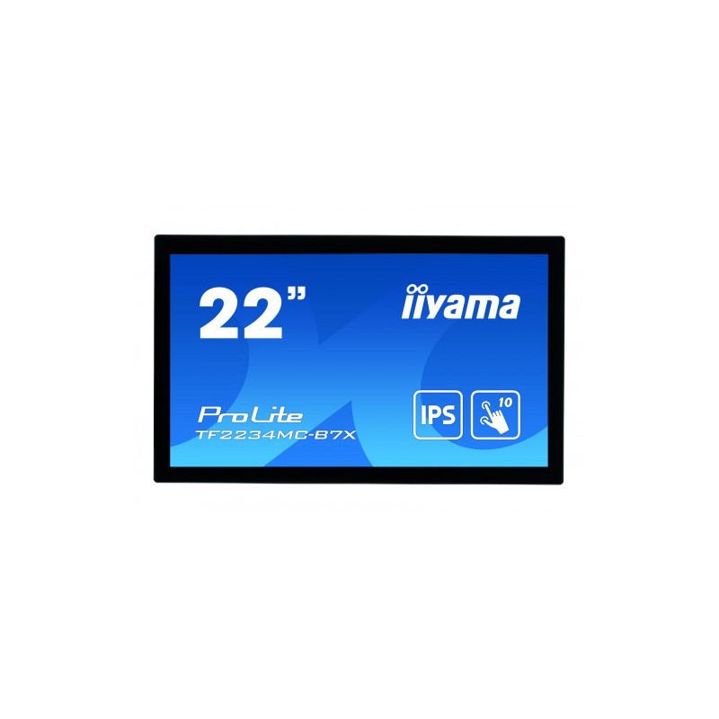 iiyama ProLite TF2234MC-B7X monitor pantalla táctil 54,6 cm (21.5") 1920 x 1080 Pixeles Multi-touch Multi-usuario Negro