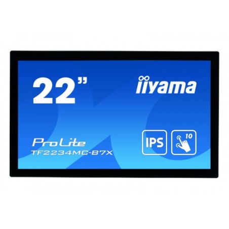 iiyama ProLite TF2234MC-B7X monitor pantalla táctil 54,6 cm (21.5") 1920 x 1080 Pixeles Multi-touch Multi-usuario Negro