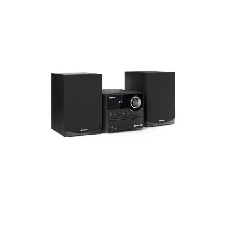 Sharp XL-B512(BR) sistema de audio para el hogar Microcadena de música para uso doméstico 45 W Negro