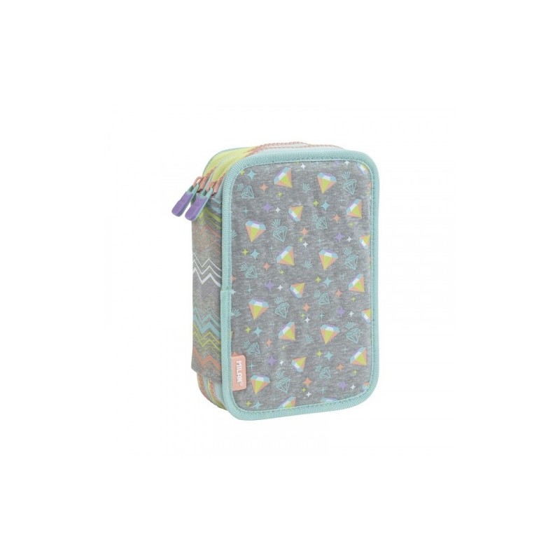 PLUMIER 2 PISOS CON CONTENIDO SUGAR DIAMOND MILAN 081264SD