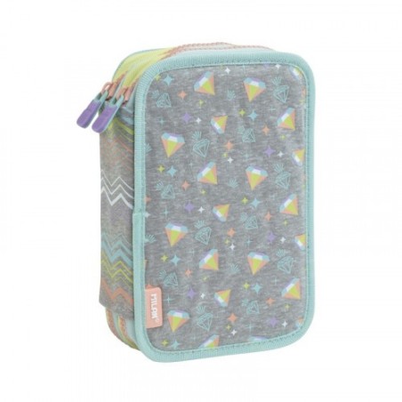 PLUMIER 2 PISOS CON CONTENIDO SUGAR DIAMOND MILAN 081264SD