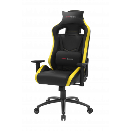 Mars Gaming MGCXNEO Silla para videojuegos universal Asiento acolchado Negro, Amarillo