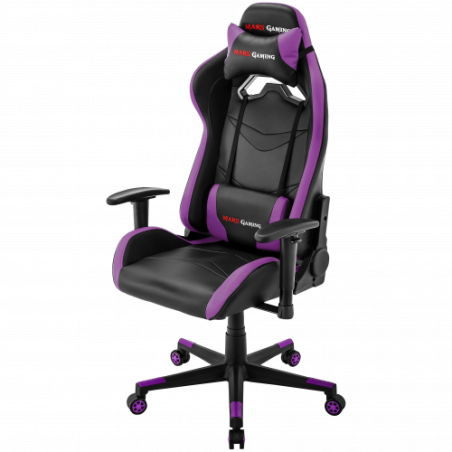 Mars Gaming MGC3 Silla para videojuegos universal Asiento acolchado Negro, Púrpura