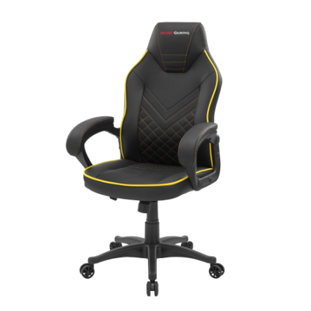 Mars Gaming MGCX ONE Silla para videojuegos universal Asiento acolchado Negro, Amarillo