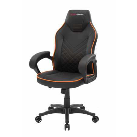 Mars Gaming MGCX ONE Silla para videojuegos universal Asiento acolchado Negro, Naranja