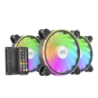 MARS GAMING MFXKIT, 3X12CM FAN, 10C CONTROL BOX, RF REMOTE & MB CONTROL, BLACK